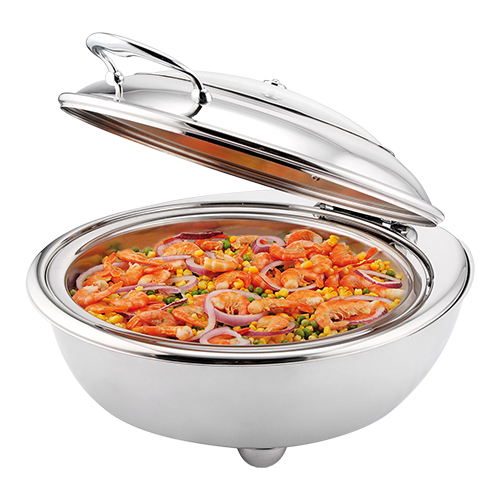 Chafing Dish rond électrique Inox 18/10 25Hx 51 x 45 230V 6.8L